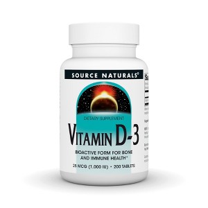 Vitamin D3 1000 IU by Source Naturals, Inc.  -  200 Tablet - 1 of 3