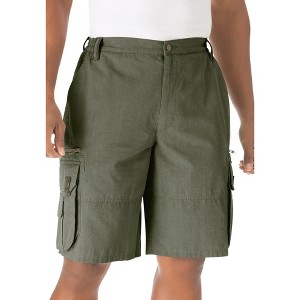 Boulder Creek by KingSize Men's Big & Tall Ripstop Cargo Shorts - 1 of 4