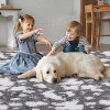 Ultra-Soft Shag Area Rug with Modern Cow Print, Thick Plush Fluffy Carpet, Non-Slip for Living Room, Bedroom, Kids Room or Dorm Home Decor. - 3 of 4