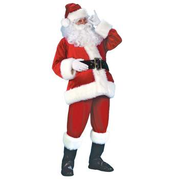 Fun World Red and White Santa Claus Men Christmas Costume Suit - XL