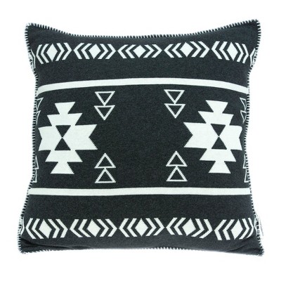 Parkland Collection,Sioux Southwest Black Throw Pillow