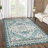 Vintage Boho Rugs for Living Room Machine Washable Area Rug Low Pile Stain-Resistant Throw Rug - 3 of 4
