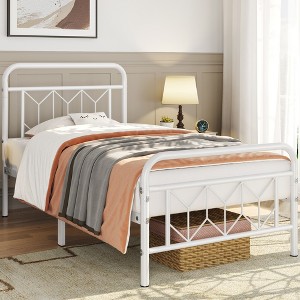 Yaheetech Vintage Metal Bed Frame with Headboard - 1 of 4