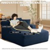Aukfa Corduroy Sleeper Sofa Bed & Cloud Lounge Chair, No Assembly, Deep Seat, Armrests, 2 Pillows | Boneless Upholstered Chaise for Indoor Comfort - 2 of 4