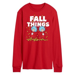 Men's - Dr. Seuss - Fall Things Long Sleeve Graphic T-Shirt - 1 of 3