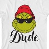 The Grinch Dude Disguise Youth Boy White Short Sleeve Tee - 2 of 4