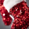 26"H Sullivans Artificial Christmas Red Glitter Stocking Spray, Indoor Christmas Decor - 2 of 4