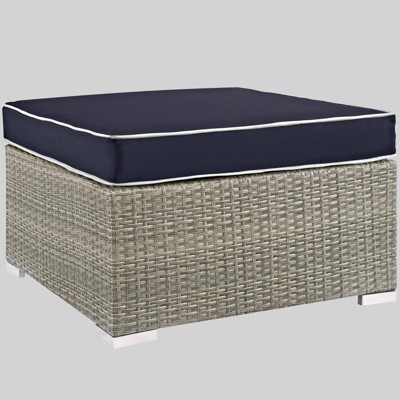 target wicker ottoman
