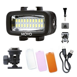 Movo LED-WP Underwater High-Power LED Video Light - Compatible with GoPro, DSLR - 1 of 4