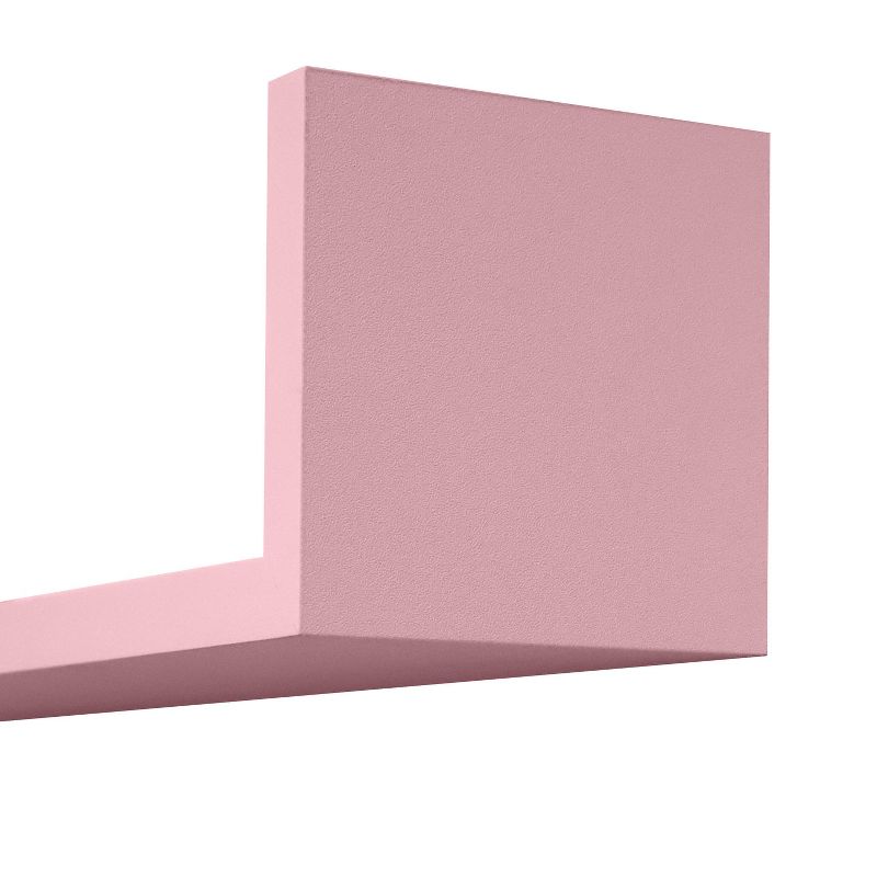 Set of 3 Picture Ledge Shelf for Kids&#39; Room Pink - InPlace, 4 of 9