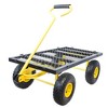 Wagon Garden Cart with 180-degree Steering Range Handle - 4 of 4
