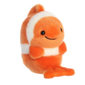 Aurora Mini Comic Clown Fish Rolly Pet Playful Stuffed Animal Orange 5" - 1 of 4