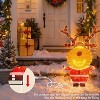 Lighted Deer Christmas Decorations with 146 Lights, Motion Sensor Controller Sync with Music, 2D Xmas Deers - 4 of 4