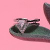 SOHI Women's Crystal Silver Party Nail Ring - 2 of 4