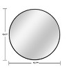 Dovelina Round Aluminum Framed Bathroom Vanity Mirror Hanging Mirror（Set of 2) - 3 of 4