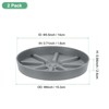 Unique Bargains Plastic Indoor Durable Flower Pot Plant Saucer 2 Pcs - 2 of 4