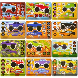 Joyfy 36 Pcs Make a face Stickers for Kids  9"x6" Make Your Own Monster Truck Stickers Party Favors Kids Crafts  Goodie  Stuffers Classroom Activities - 1 of 4