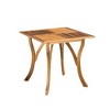 31.5" Dining Table, Square Wooden Outdoor Table, Heavy Duty Teak-finished Design Kitchen & Dining Table - 4 of 4