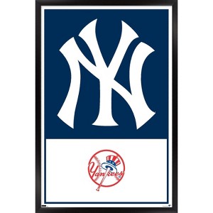 Trends International MLB New York Yankees - Logo 22 Framed Wall Poster Prints - 1 of 4