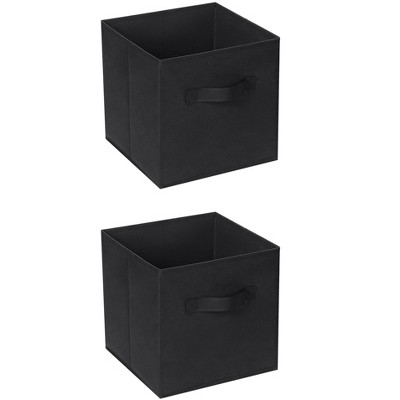 REGALWOVEN Collapsible Fabric Storage Bin with Handle for Organizing Clothes Books 2 Pcs