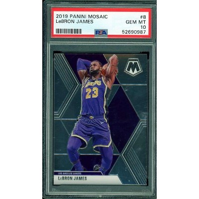 LeBron James Card 2019-20 Panini Mosaic #8 PSA 10