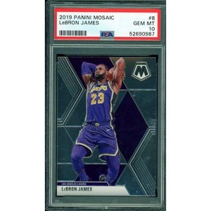 LeBron James Card 2019-20 Panini Mosaic #8 PSA 10 - 1 of 2