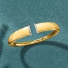 Ross-Simons 0.25 ct. t.w. Diamond-Edge Cuff Bracelet in 18kt Gold Over Sterling - 3 of 4