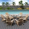 WestinTrends Dylan HDPE Outdoor Patio Adirondack Chair (12-Piece Set) - 2 of 4