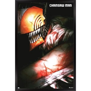 Trends International Chainsaw Man - Teaser Key Art Framed Wall Poster Prints - 1 of 4