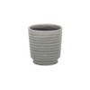 Cheung's Celadi Gray Rippled Ceramic Pot - Medium - 3 of 3
