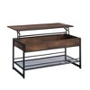 Sauder Briarbrook Lift Top Coffee Table Barrel Oak: Transitional Style, Metal Frame, MDF Top, C-Shape Base - 2 of 4