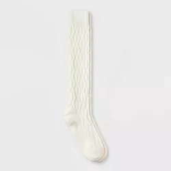 Women's Diamond Textured Super Soft Knee High Boot Socks - Universal Thread™