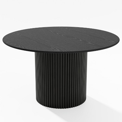 Dovelina Modern Round Dining Table Wood Kitchen Table