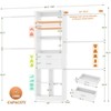 Aheaplus Closet Organizer with 2 Wooden Drawers, Walk-in Closet System with 5 Hang Rods & shelves - 3 of 4
