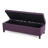 CAVINAS Modern Pull-Open Top Long Ottoman Bench with Storage,Button Tufted Ottoman for Living Room,Bedroom - 3 of 4