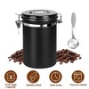 NewHome "61oz Stainless Steel Coffee Canister with Scoop, Airtight Seal & Date Tracker for Beans & Grounds" Black - 2 of 4