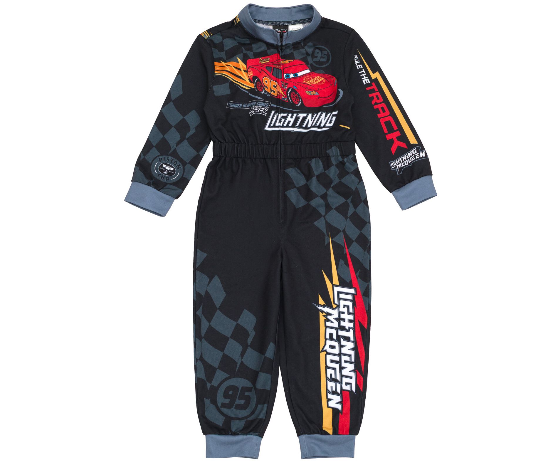 Disney Cars French Terry Racing Zip Up Coverall