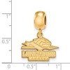 Black Bow Jewelry 14k Yellow Gold Plated Sterling Silver Longwood Lancers NCAA Bead Charm - 2 of 3