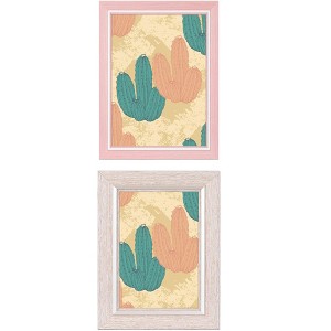 REGALWOVEN Gallery Wall Mounting or Tabletop Display Distressed Wood Grain Photo Frame 2 Pcs - 1 of 4