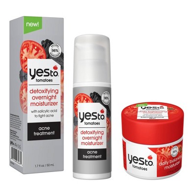 Yes To Daily + Overnight Moisturizer - Tomato - 2pk