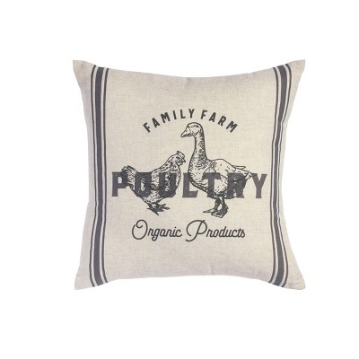 18"x18" Family Farm Square Throw Pillow - Sure Fit