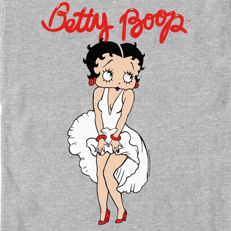 Men's Betty Boop Classic White Dress Betty T-Shirt, 2 of 6