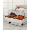 9QT Electric Chafing Dish Set with Temperature Control, Roll Top Stainless Steel Servers, and Clear Lid, perfect for Catering and Buffet Parties - 2 of 4