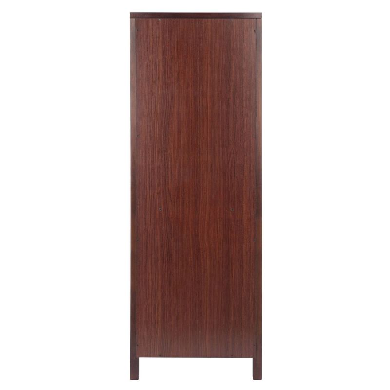Brooke Cupboard 1 Drawer and Wine Holder Walnut - Winsome, 6 of 11