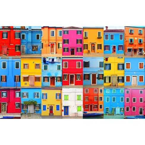 Toynk Brilliant Burano Island Venice Italy Puzzle 1000 Piece Jigsaw Puzzle Target