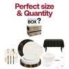 Smarty Had A Party The Marble Much Package Dinnerware Set - 100 Sets - 4 of 4