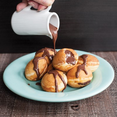 Black Cast Aluminum Danish Ebelskiver Pan