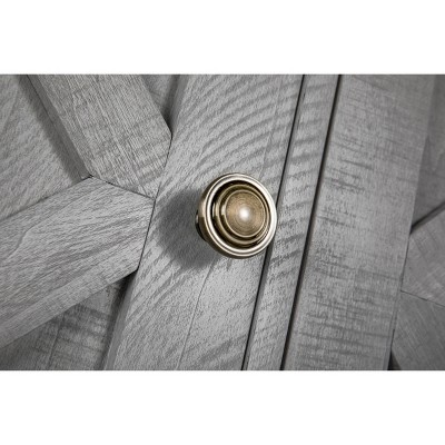 48 in. Rustic Off-White Wood TV Stand with Cabinet