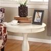 NicBex Modern 26" Small Round Coffee Table with Wood Frame for Living Room and Bedroom - 4 of 4