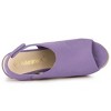 Allegra K Women's Espadrille Platform Heeled Wedges Sandals - 4 of 4